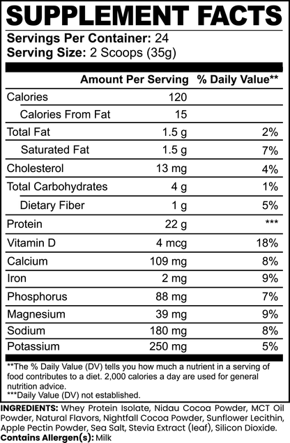 Isolate Whey Protein (Chocolate Milkshake)