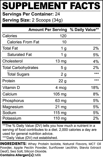 Isolate Whey Protein (Vanilla Ice Cream)